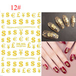 Hyuna Style Nail Stickers Colorful Flower Small Fresh 12