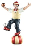 GILDE Clown der Akrobat Figurine décorative et Objet de Collection Fait à la Main Décoration de Salon Vitrine Multicolore Hauteur 18 cm
