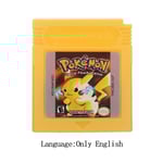 Poke Series Classic Collect Färgrik Version Videospelpatron Konsol Kort för Nintendo GBC Yellow Yellow