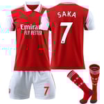 22 Arsenal tröja hemmaplan NO. 7 Saka tröja set 22(130136cm)