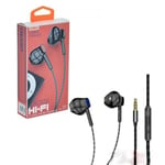 EARPHONES WIRED HEADPHONES IN EAR WITH HIGH DEFINITION DEEP BASS 3.5MM AUX JACK