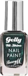 Barry M Gelly Hi Shine Nail Paint Shade Tarragon  Metallic Green Nail Polish