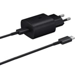 Chargeur Rapide 25W + Cable USB-C USB-C pour SAMSUNG S22 5G-S22 ULTRA 5G-S21 FE 5G-S21-S21 PLUS-S20 FE-S20-NOTE 20-A53