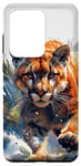 Galaxy S20 Ultra realistic cougar walking scary mountain lion puma animal art Case