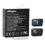 Batteri AMAGISN för GoPro Hero 12/11/10/9 3,85V 1800mAh uppladdningsbart Li-Ion