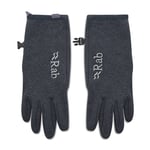 Herrhandskar Rab Geon Gloves QAJ-01-BL-S Black/Steel Marl