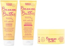Umberto Giannini Banana Butter Nourishing Superfood Shampoo, Conditioner & Styli