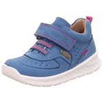 Superfit Boy's Girl's Breeze Gore-Tex First Walker Shoe, Blue Pink 8040, 3.5 UK Child