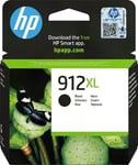 GENUINE HP 912 XL BLACK ink cartridge 3YL84AE Feb 2024 OFFICEJET 8012 8020 8025