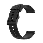 för Suunto 7 enfärgat silikonarmband - Perfekt Black 0