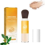 Mineral Sunscreen Setting Powder,Translucent Face Sunscreen Powder Spf 50+,Long-