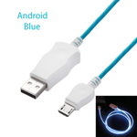 Usb Charger Cable Flash Data Cord Charging Wire Blue Android