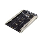 B+M Key M.2 NGFF SSD to 2.5 SATA 6Gb/s Adapter Card with Enclosure Socket M2 NGFF Adapter bkey to sata Case