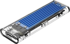 Orico M.2 Sdd-Kabinett Orico, Nvme, Usb-C 3.1 Gen.2, 10 Gbps (Blå)