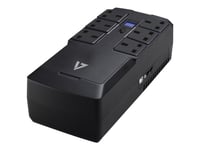 V7 UPS1DT750-1K UPS-virtalähde 0,75 kVA 450 W 6 AC-pistorasia(a)