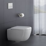 Vägghängd Toalettstol Duravit Aurena 259809 HygieneFlush Rimless Vit