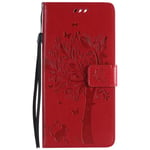 Rouge-Étui en cuir PU à rabat avec housse portable à clapet, Pour SAMSUNG J5 2016 J510