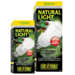Naturlig lys UVA 2.0 - fullspektret dagslyspære svart 13 W - Reptil - Terrariebelysning - UV-lamper for terrarium - Exoterra