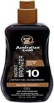 Australian Gold SPF 10 Spray Gel Sunscreen with Instant Bronzer 237 ml 