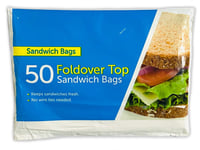 FOOD BAGS Tie Handle Bags Resealable bags Sandwich bags food freezer bags (50 x Sandwich bags)