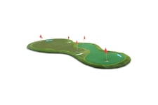 Golfmatta Pro Dubbla greener och vattenhinder 4x2m Grön - Lyfco 106-3-2