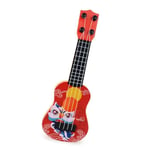 SALALIS Ukulele för barn Tecknad Lejonmodell Ukulele för barn, 4 strängar, Mini Ukulele Spel Instrument Blå Röd