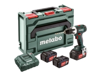 Metabo BS 18 LT SET - Drill/driver - trådløs - 2 hastigheter - nøkkelfri borhylse 13 mm - 60 N·m - 3 batterier - 18 V