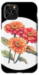 Coque pour iPhone 11 Pro Beaux zinnias pour les amateurs de bouquets et de fleurs