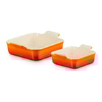 Heritage Kvadratiskt Fatset 2 delar 13/20cm, Volcanic