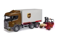 Bruder Scania Super 560R Ups Logistics Truck W Forklift