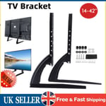Modern Tabletop TV Stand - Universal Base Replacement - 14"-42" LCD Screens