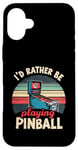 Jeu d'arcade vintage Pinball Machines Lover Coque pour iPhone 16 Plus