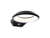 Vägglampa Paulmann Fasadarmatur Anela Led Pir 12,5W 700Lm 3000K Ip44 230V Antracit Aluminium