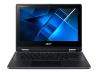 Acer TravelMate Spin B3 TMB311RN-32 - Conception inclinable - Intel Celeron - N5100 / 1.1 GHz - Win 11 SE - UHD Graphics - 8 Go RAM - 128 Go SSD - 11.6" IPS écran tactile 1366 x 768 - Wi-Fi 6 - schiste noir - clavier : Français