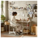 IKEA IKEA LAGKAPTEN / SPÄND skrivbord, vit, 140x60 cm, cm 140x60 cm