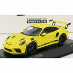 Minichamps Porsche 911 991-2 GT3 RS Coupe 2018 Black Rims Racing Yellow - 1:43