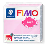 STAEDTLER 8020-205 FIMO Soft Oven-Hardening Polymer Modelling Clay - Pastel Rose (1 x 57g Block)