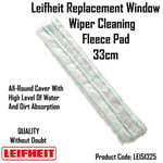 Leifheit Replacement Window Wiper Cleaning Fleece Pad 33cm Shine Gleam Polish