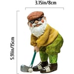 Trädgårdstomte Staty-trädgård Figur-gnome - Golf Deko Utomhus Modern Trädgård Vattentät Res