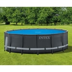 INTEX Poolöverdrag solenergi blå 470 cm polyeten 3202955