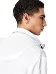 ARMANI EXCHANGE Men's Lightweight Zip-up Hooded Windbreaker Jacket, White 1100, M