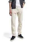 G-STAR RAW Men's Triple A Regular Straight Jeans, Beige (ecru D19161-D300-159), 34W / 32L