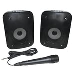 LEXIBOOK iParty 2 Stereo Bluetooth®-høyttaler med mikrofon