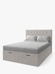 Koti Home Eden Upholstered Ottoman Storage Bed, Double