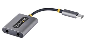 USB-C Dual Headset Splitter USB-C to 2x 3.5mm with Mic Input USBC-AUDIO-SPLITTER