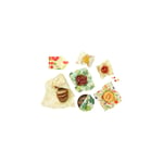 Bee's Wrap Naturligt Folie Variety Pack - Honeycomb, Forest Floor & Fresh Fruit, 7 st