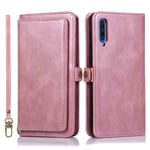 Praktiskt Plånboksfodral - Samsung Galaxy A50 Roséguld