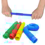 4-pack - Pop Tube och 1st Pop It Fidget Leksaker - Leksak