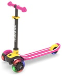 Chillafish Scotti Glow Classic 3-Wheel Folding Scooter -Pink