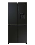 Haier 508L Quad Door Fridge Freezer Black HRF580YHC
